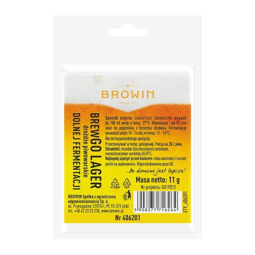 Drozdze piwowarskie brewgo lager bimberek