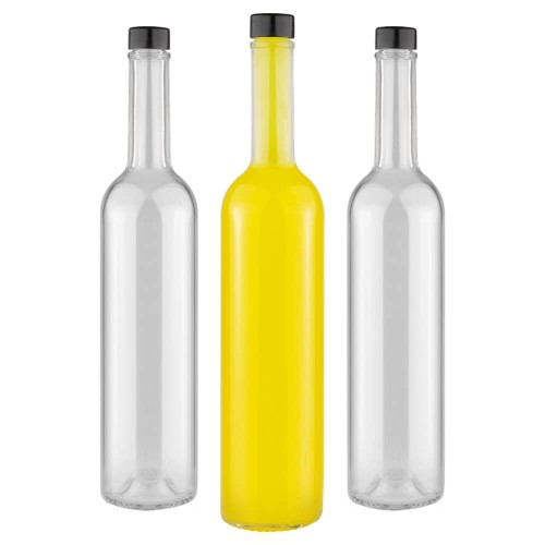 Szklana Butelka na nalewki 500ml z zakrętką GPI Bimberek