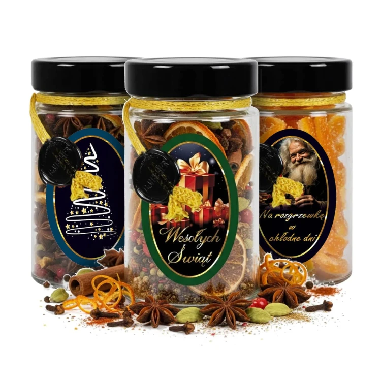 piekny swiateczny sloik Aria 245ml bimberek