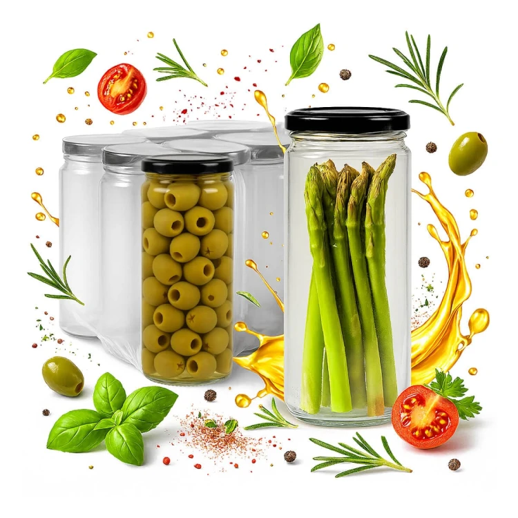 piekny Wysoki sloik 500ml long na szparagi, hurt bimberek