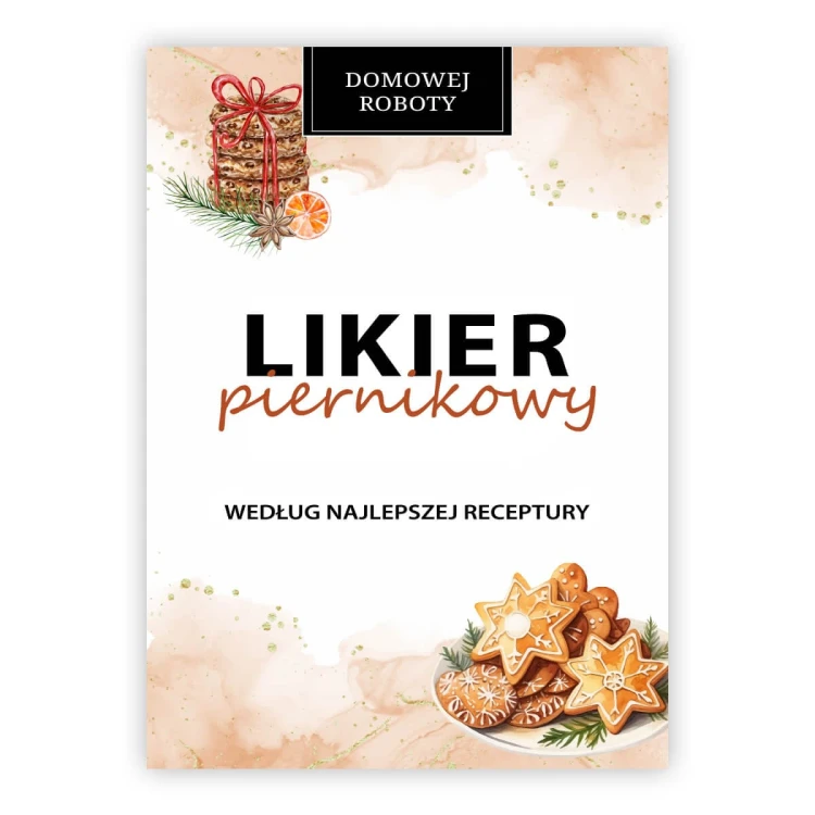 Bimberek Etykieta na likier piernikowy