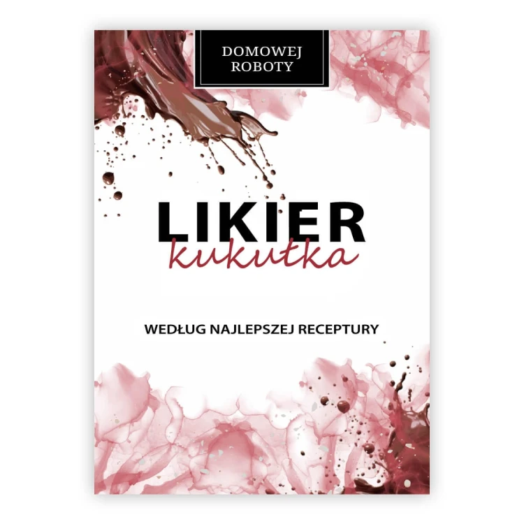 Bimberek Etykieta na likier kukulka
