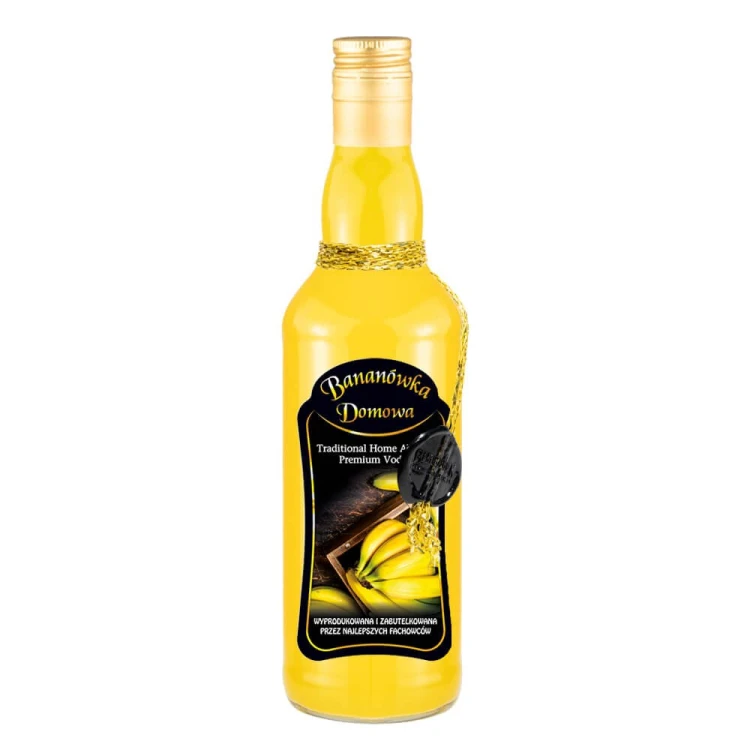 Butelka ozobna ze sznurkiem Monopol Bimberek bananowka