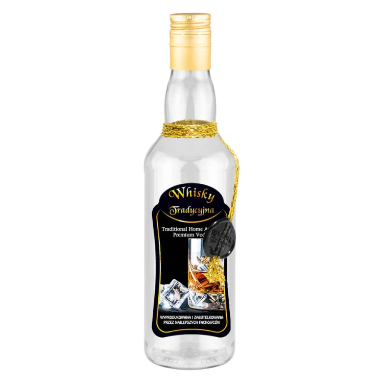 Butelka ozobna ze sznurkiem Monopol Bimberek whisky