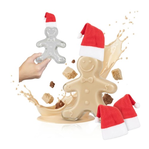 Butelka Ciastek z czapka mikolaja bimberek