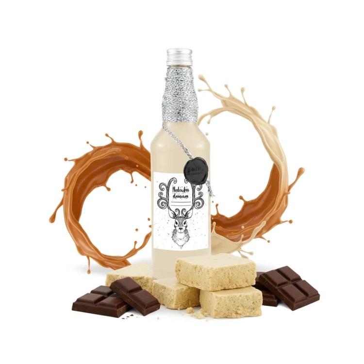 szklana Swiateczna butelka Monopol 500ml krecona