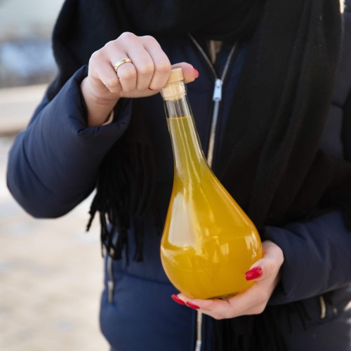 Ozdobna butelka łezka Bimberek