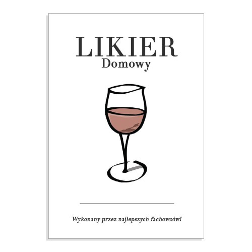Etykieta na likier 2 Bimberek