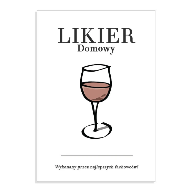 Etykieta na likier 2 Bimberek