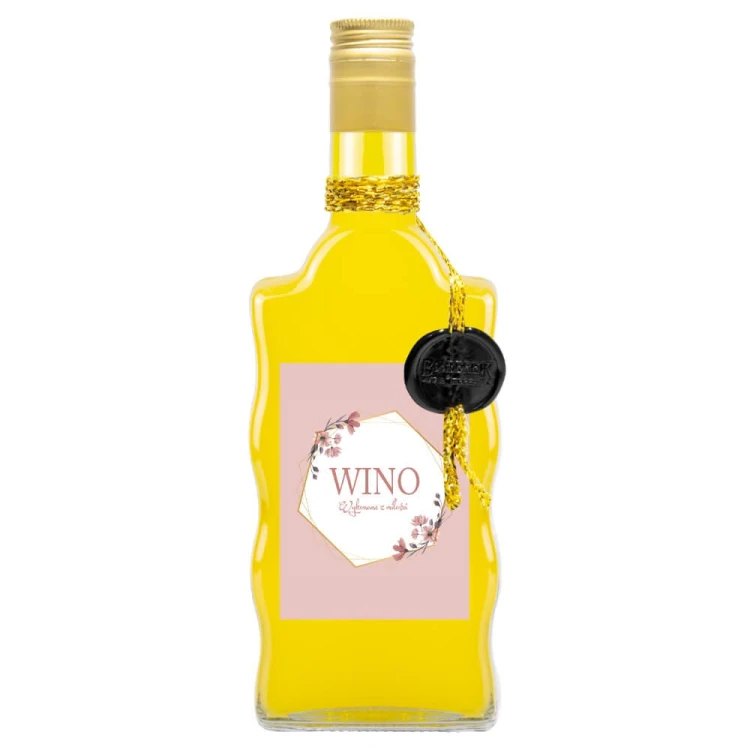 Butelka na walentynki na wino, likier, bimber, nalewkę Bimberek 3