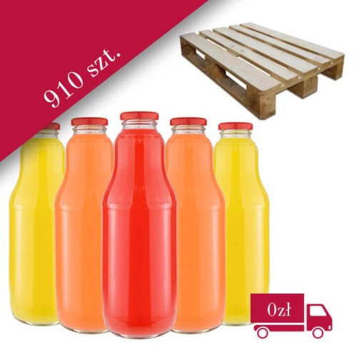 Butelka na sok fruit 1l paleta hurt 910 sztuk Bimberk