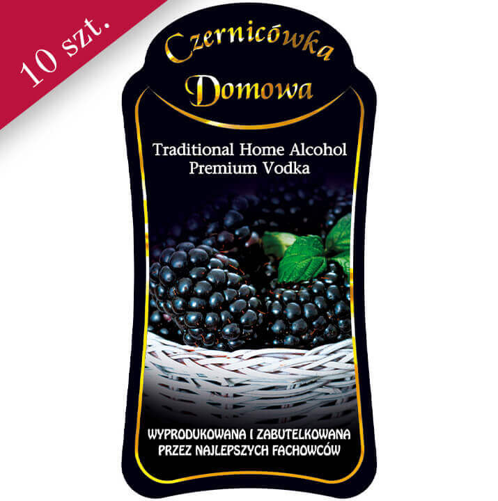 etykieta premium czernicówka bimberek