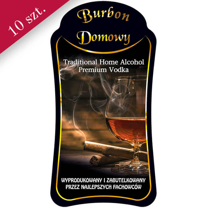 etykieta premium na burbon bimberek