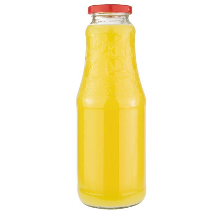 Butelka na sok ozdobna wytłaczana owoce 1L Bimberek