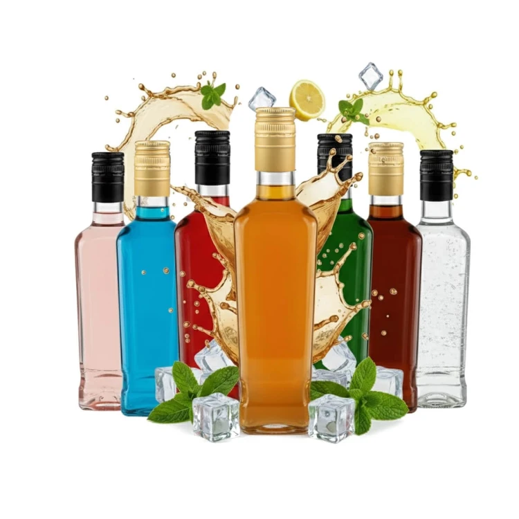 Szklana butelka Jack 500ml Bimberek komplet