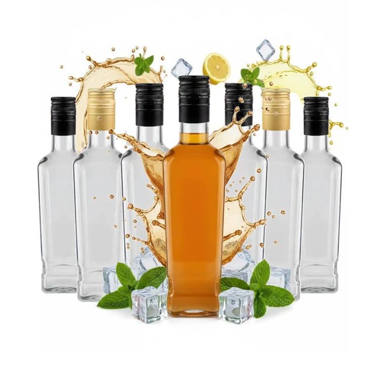 Szklana butelka Jack 500ml Bimberek zestaw