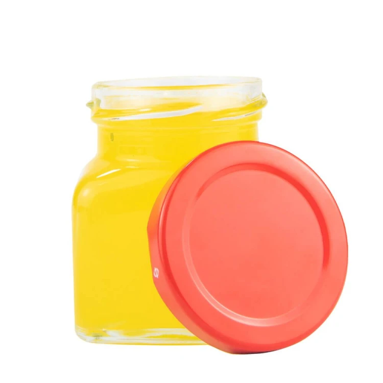 Słoik kwadratowy z zakrętką 120ml Bimberek