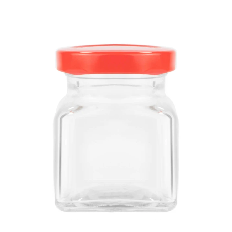 szklany Słoik kwadratowy 120ml Bimberek