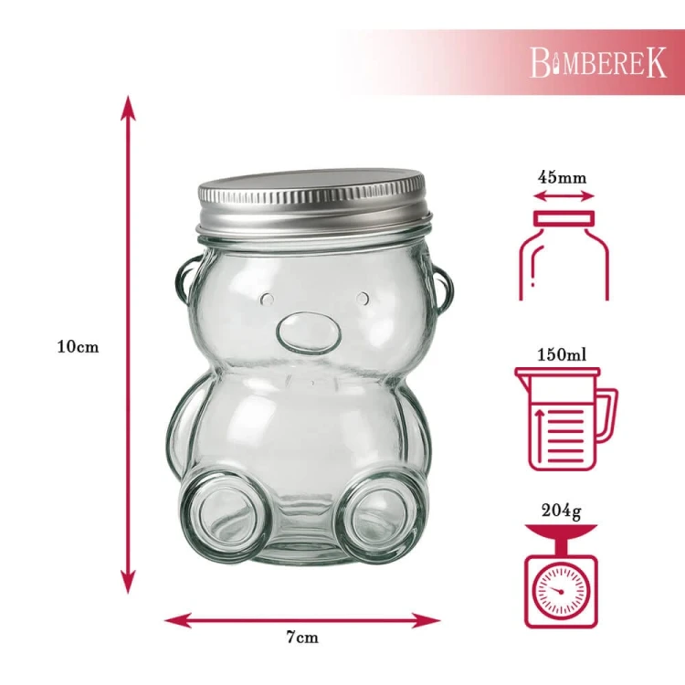 Sloik Mis 150ml bimberek wymiary
