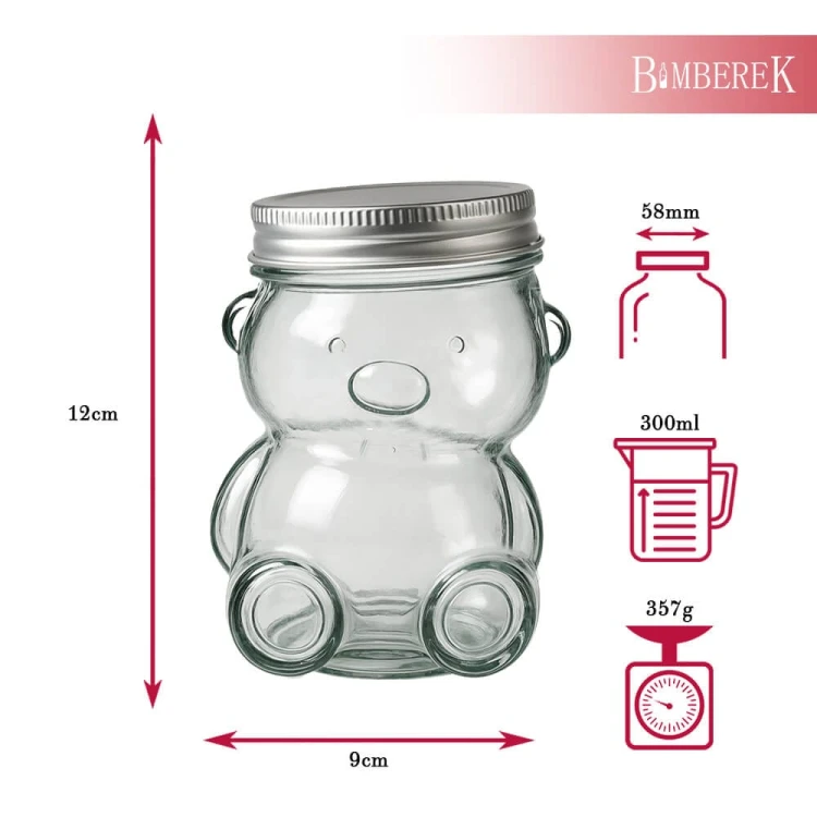 Sloik Mis 300ml bimberek wymiary