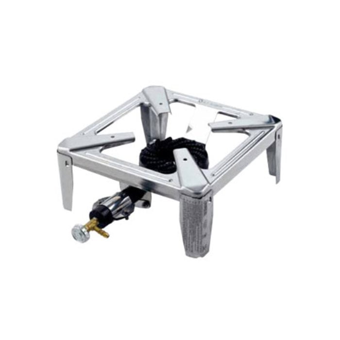 srebrny inox Taborek gazowy mini 30x30x13,5cm 3,5kW Bimberek