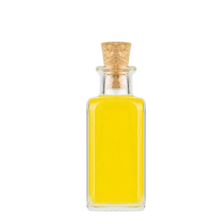 szklana butelka 100ml Antigua quadra z korkiem stożkiem Bimberek