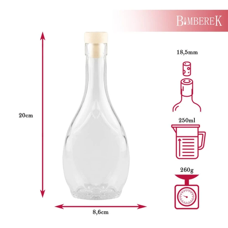 Butelka Irys 250ml Bimberek wymiary