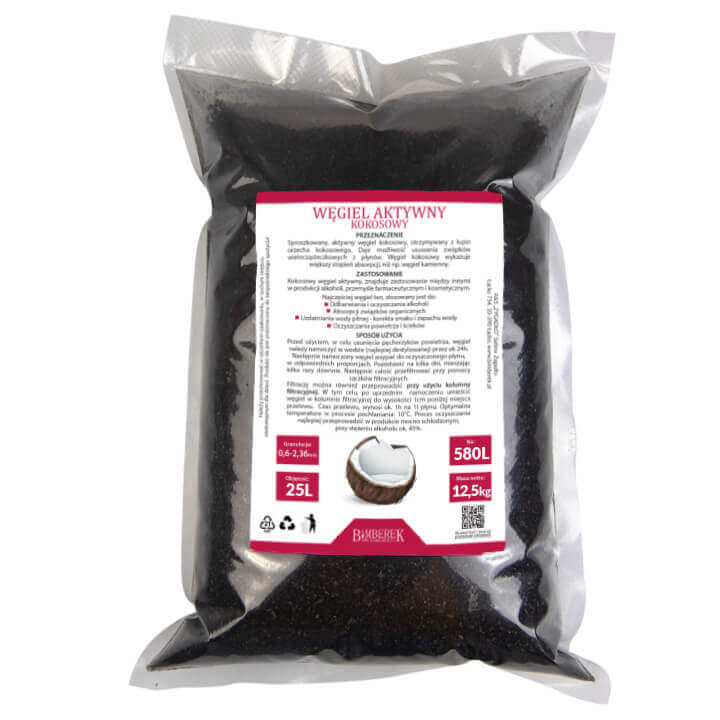 Węgiel aktywny kokosowy 12,5kg Bimberel