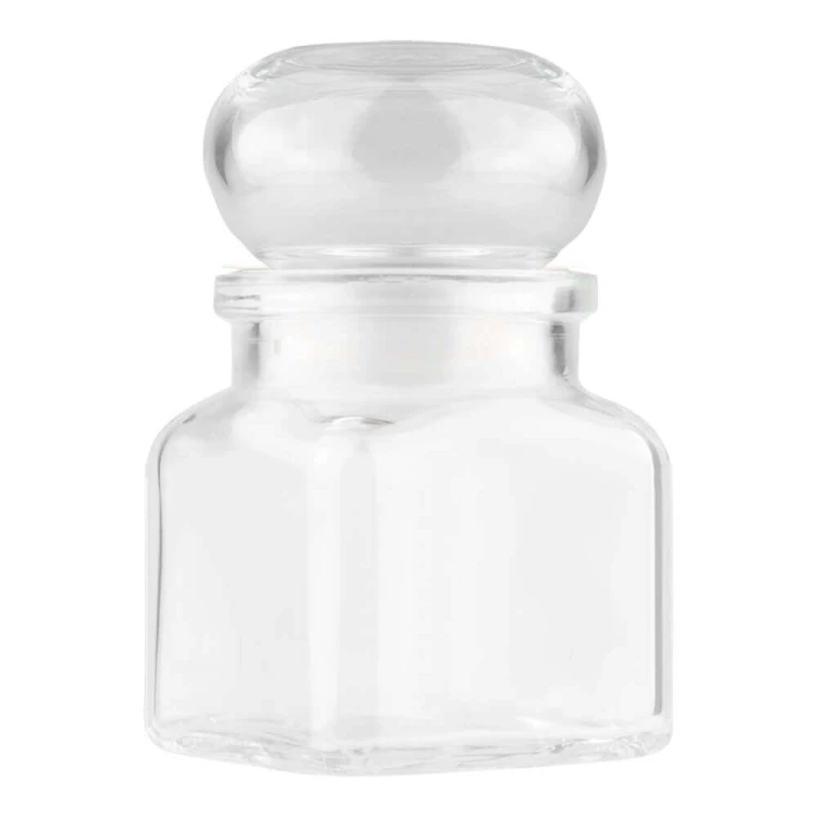 szklany Słoik 120ml na przyprawy ze szklaną pokrywką bimberek