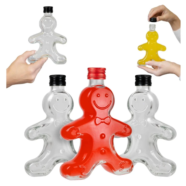 szklana swiateczna butelka ciastko 250ml Bimberek sklep