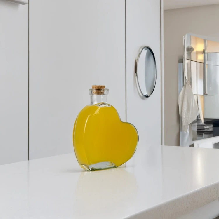 walentynkowa szklana Butelka Serce 250 ml Bimberek