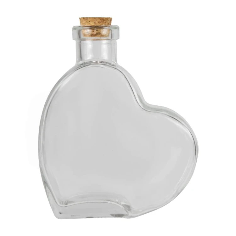 szklana Butelka Serce 250 ml Bimberek