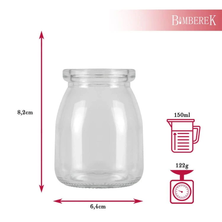 sloiczek na deserki 150ml gladki bimberek wymiary