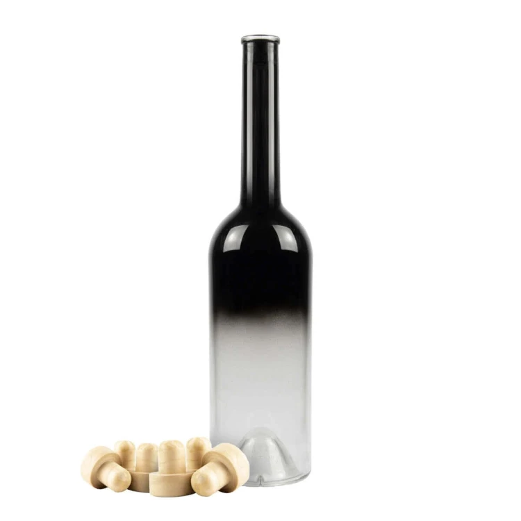 Butelka Fenice czarna gradient ombre 700ml Bimberek