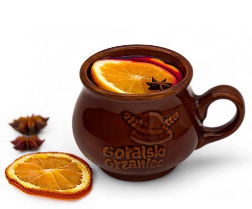brazowy kubek na grzane wino goralski grzaniec 300ml bimberek sklep