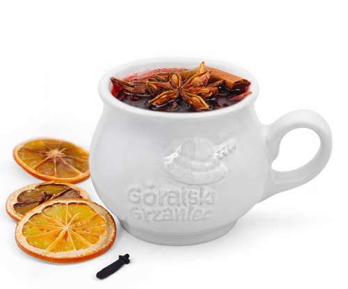 bialy kubek na grzane wino goralski grzaniec 300ml bimberek