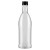 szklane Butelki Iskra 250ml Bimberek czarna zakretka krotka
