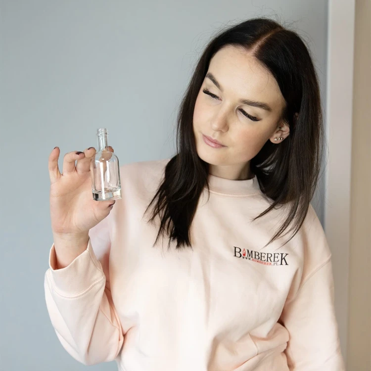 ozdobna mini szklana butelka 50ml tadek bimberek sklep