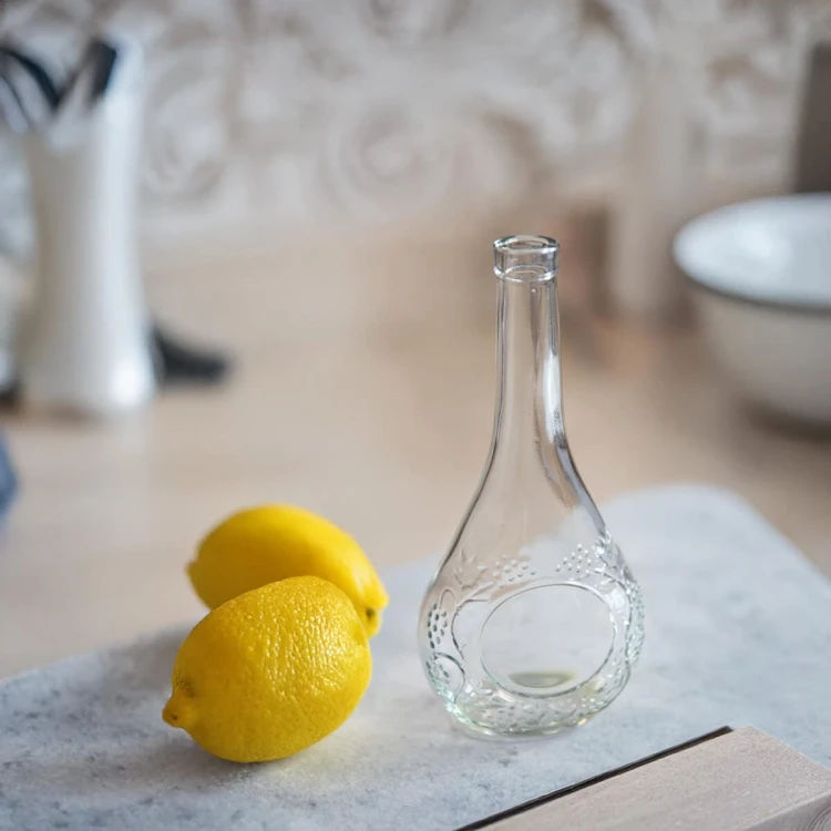 piekna piekna ozdobna Butelka szklana Winogron 500ml bimberek online