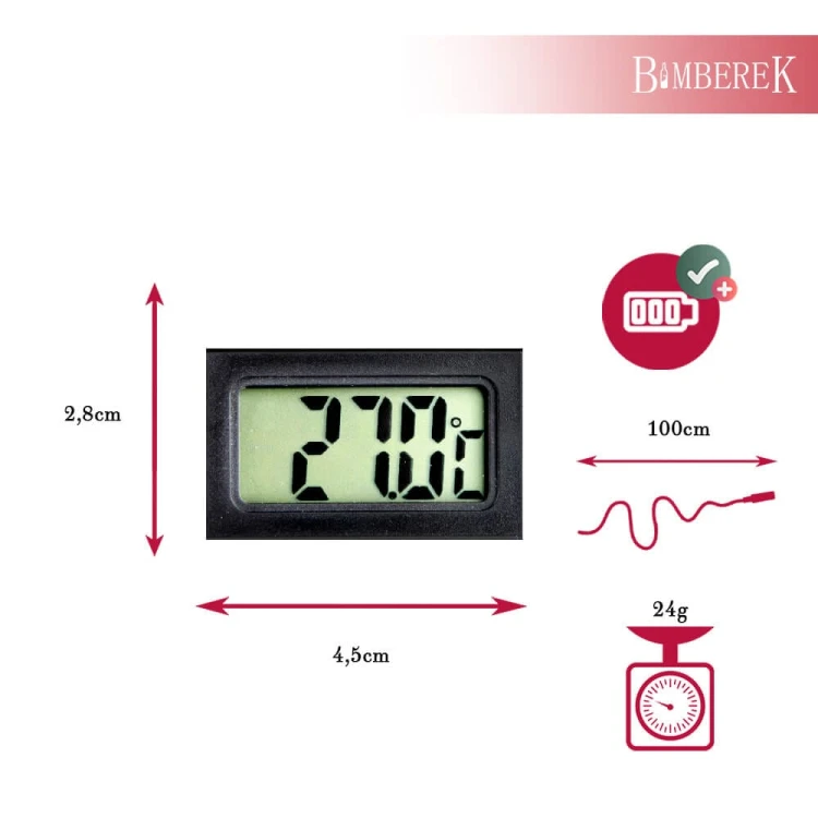 lcd termometr elektroniczny do cieczy z sonda do akwarium bimberek wymiary