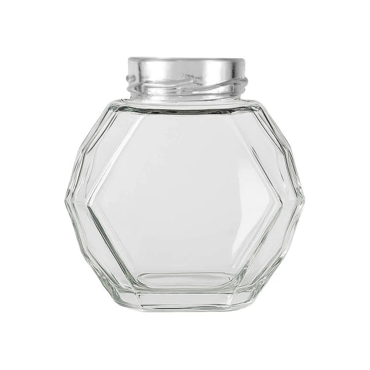 szklany Nowoczesny sloik na miod Gucio 380ml Bimberek