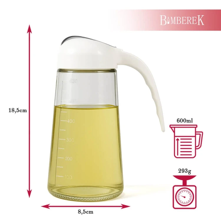 Dozownik 600ml na olej oliwe ocet sos Bimberek wymiary