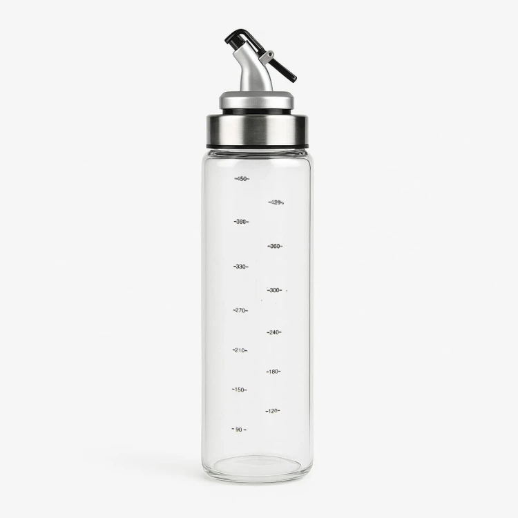 Szklany dozownik z podziałką 500 ml na olej, oiwe, sos, ocet Bimberek