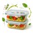 Szklany pojemnik na zywnosc 640ml sredni szklany lunchbox bimberek online