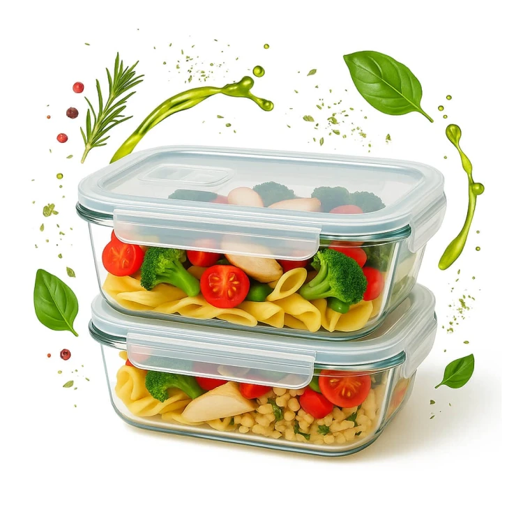 Szklany pojemnik na zywnosc 640ml sredni szklany lunchbox bimberek online