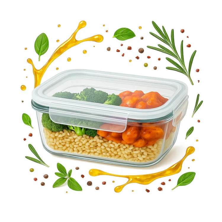Szklany pojemnik na zywnosc 370ml maly szklany lunchbox bimberek sklep hurt