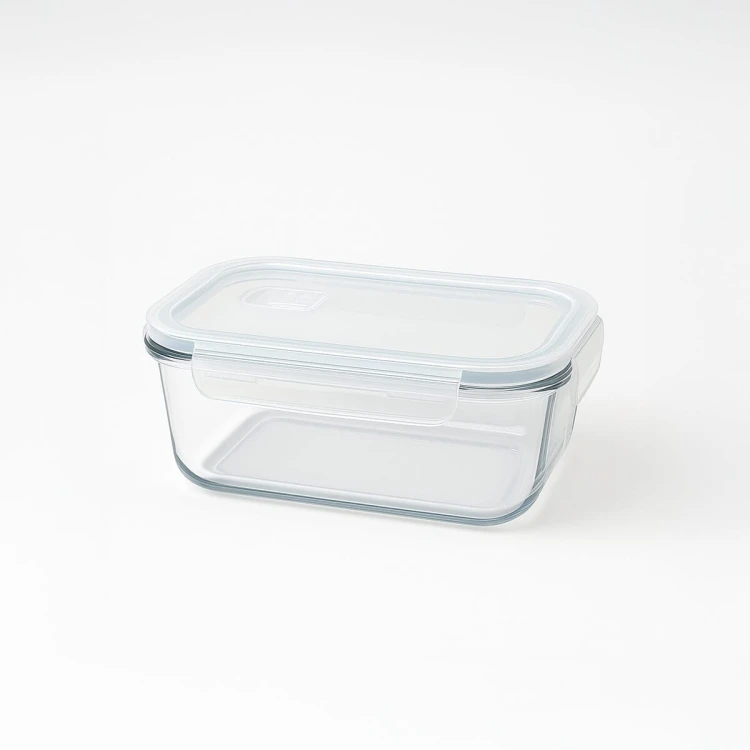 Szklany pojemnik na zywnosc 370ml maly szklany lunchbox bimberek