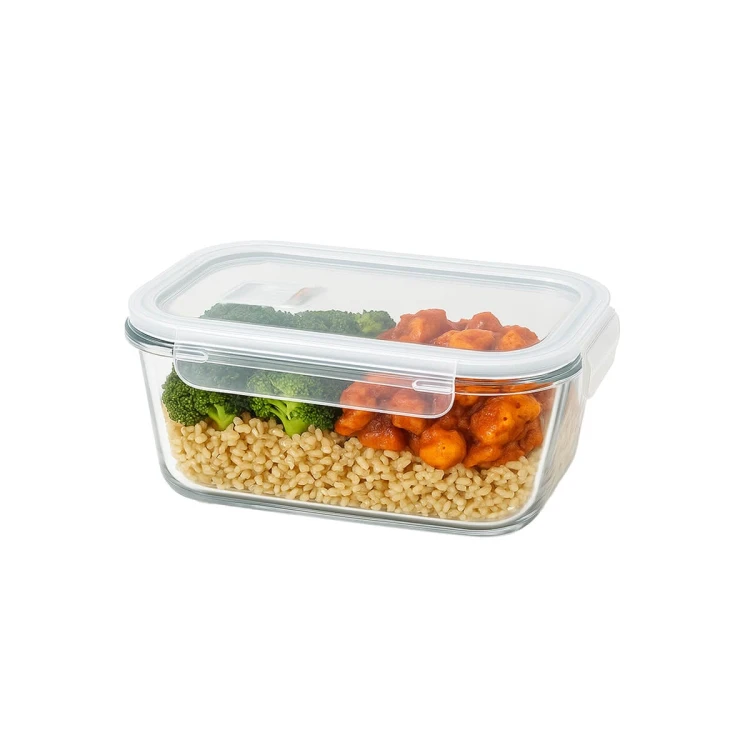 Szklany pojemnik na zywnosc 370ml maly szklany lunchbox bimberek online