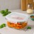 Szklany lunchbox 520ml kwadratowy Bimberek