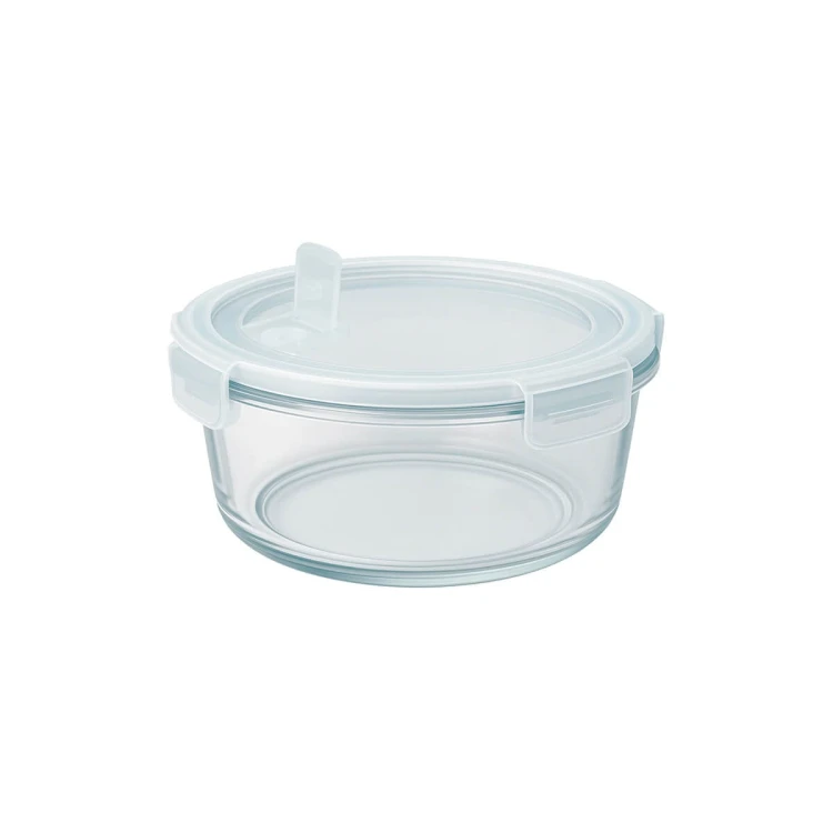 szklany pojemnik na zywnosc okragly maly 400ml lunchbox bimberek